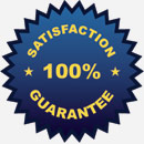 100% satisfaction guarantee