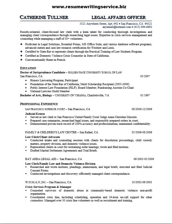 Child support officer resume example