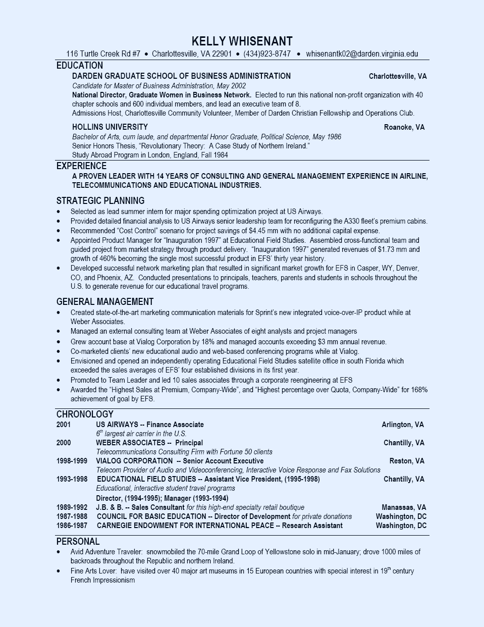 School executive director resume