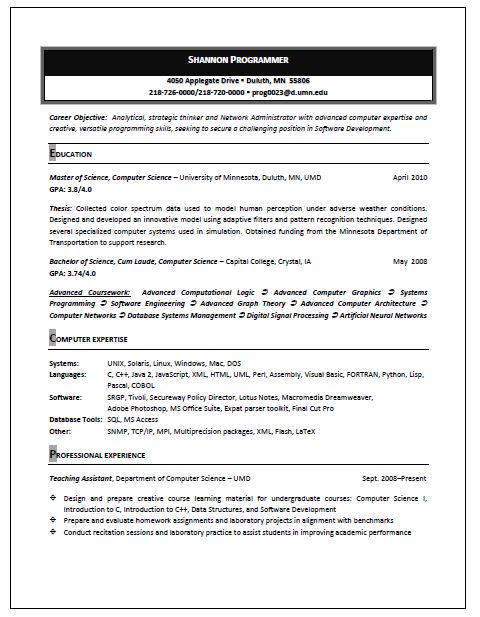 Resume Format Hong Kong Resume and CV Samples