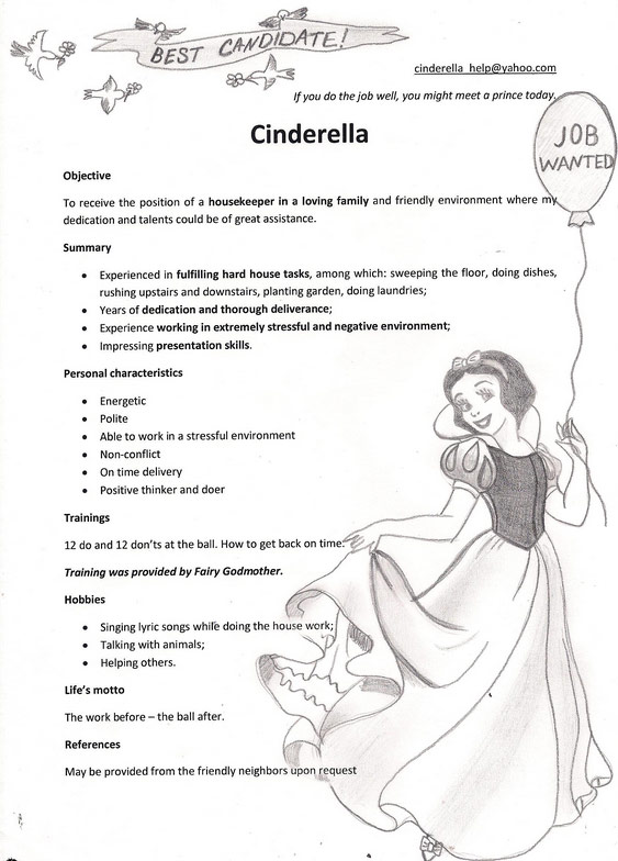 housekeeper sample resume