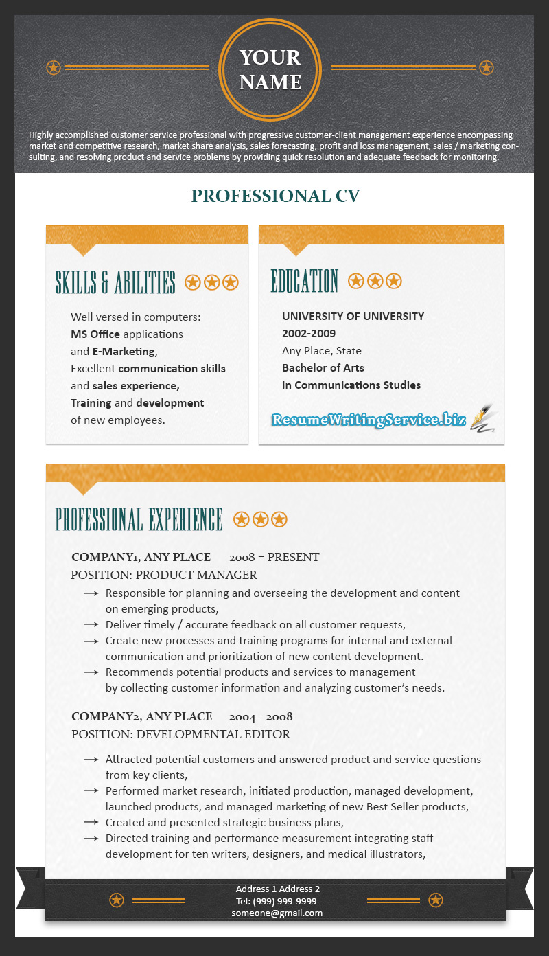 The best resume format