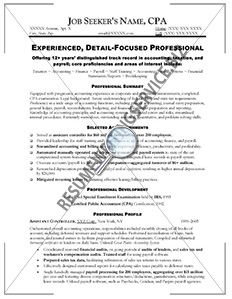 Accounting resume writing services
