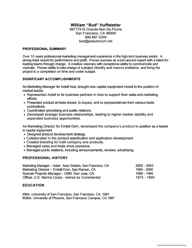 public relations manager resume sample