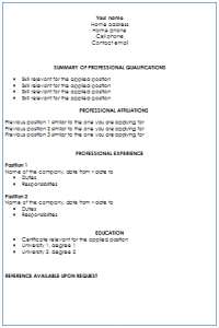Targeted Resume Writing Format