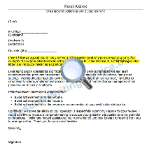 Cover Letter Writing Sample