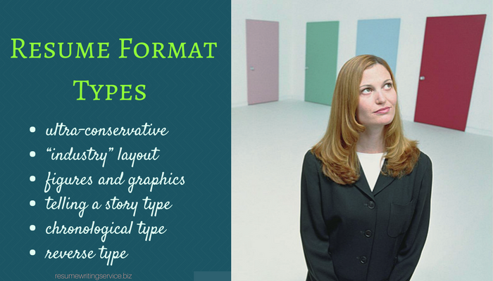 best format for resume types