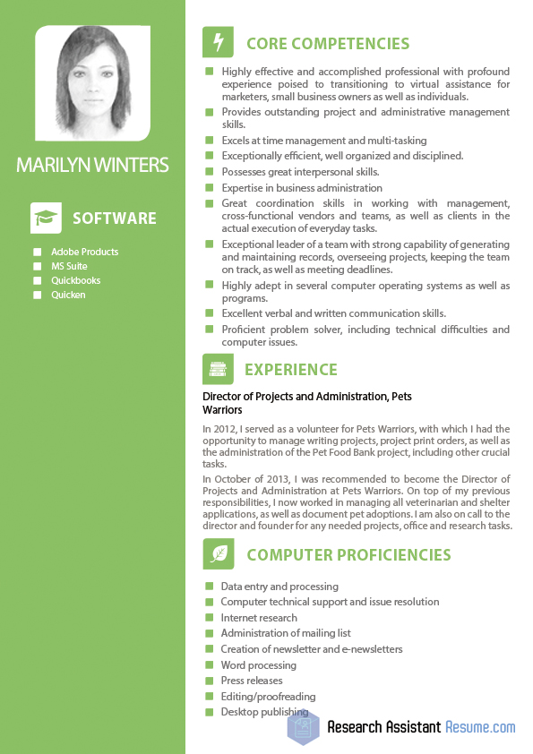 fabulous sample of internet marketing virtual assistant resume