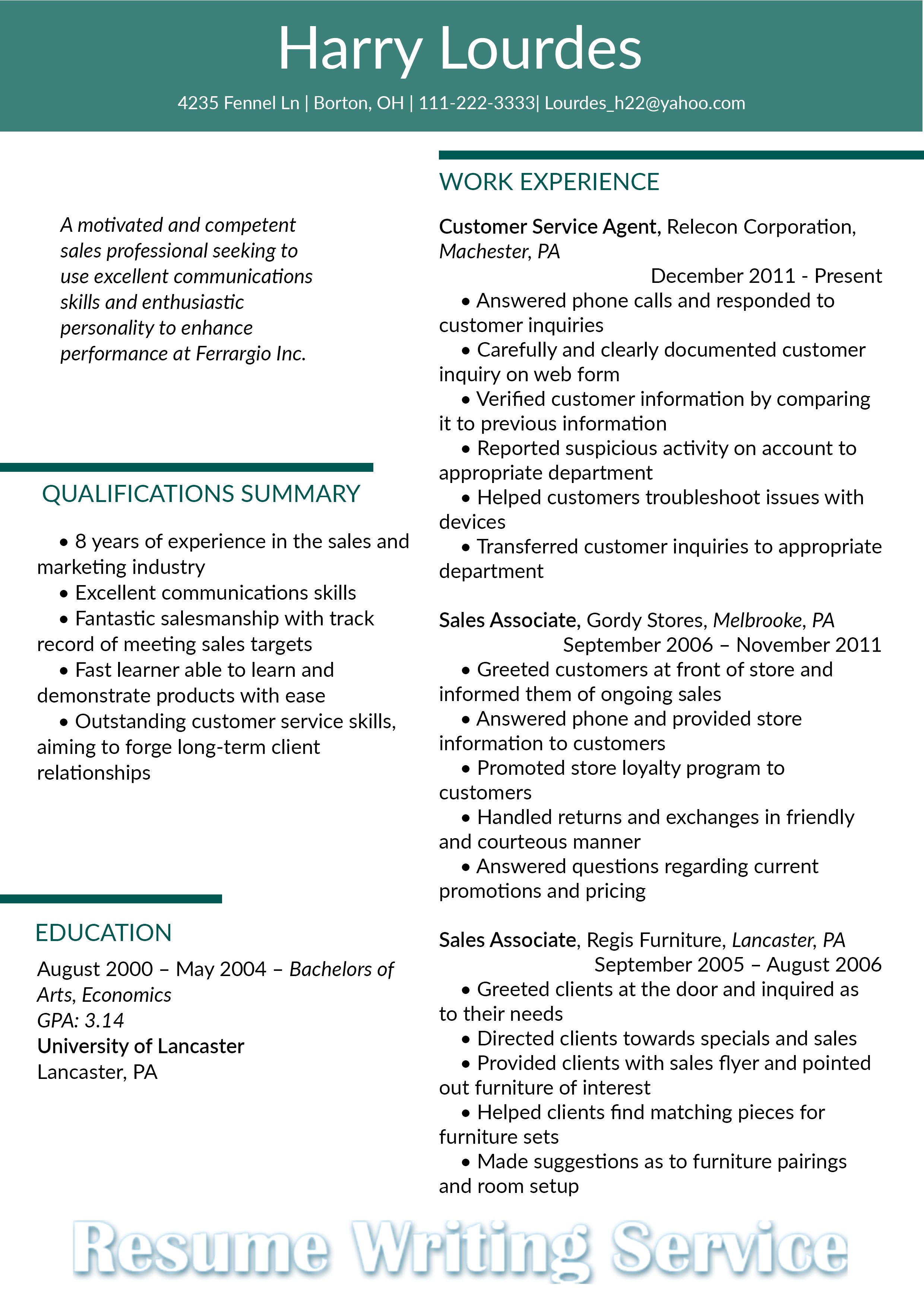 professional resume writer nyc